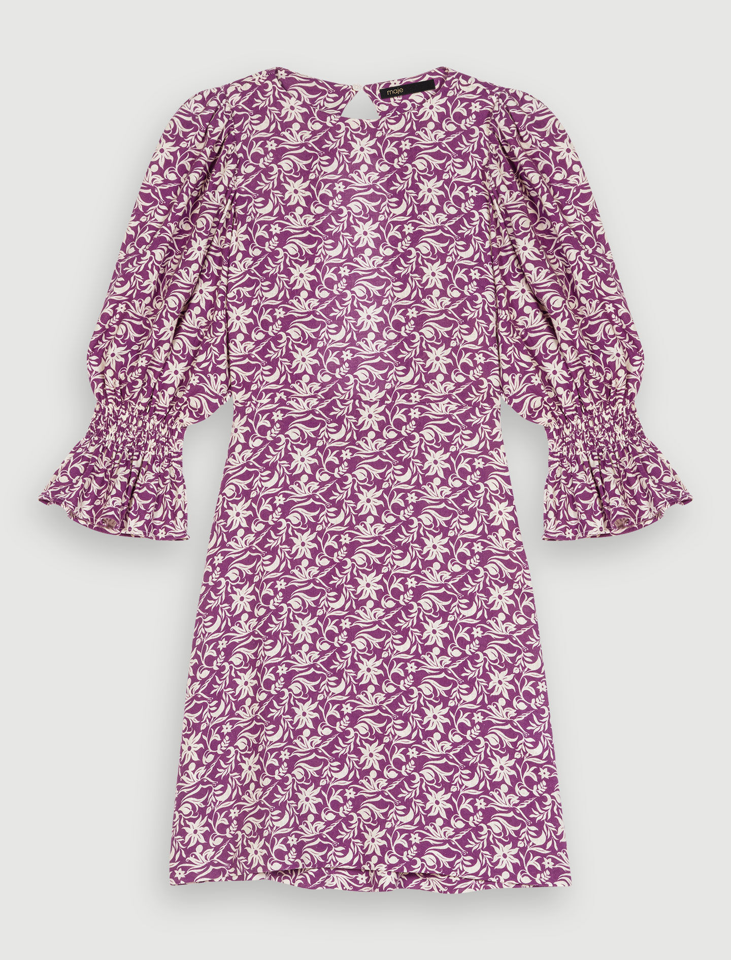 Korte jurk met bloemenprint - Onirique