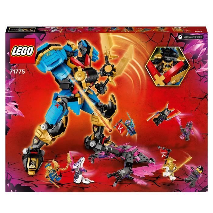 LEGO® NINJAGO 71775 Mech X Samurai di Nya, giocattolo mecha e personaggi per bambini