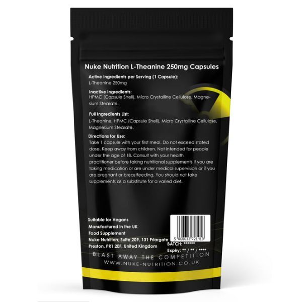Capsule di L-Teanina Nuke Nutrition 250 mg - 120 capsule | Salute | Superdrug