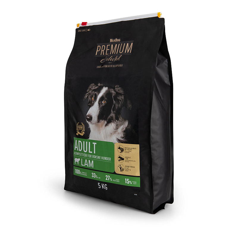 MaxDog Premium Lam Voksen 5 kg Premium Selected MaxDog