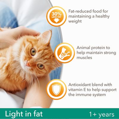 IAMS for Vitality Lekka sucha karma dla dorosłych kotów ze świeżym kurczakiem i niską zawartością tłuszczu