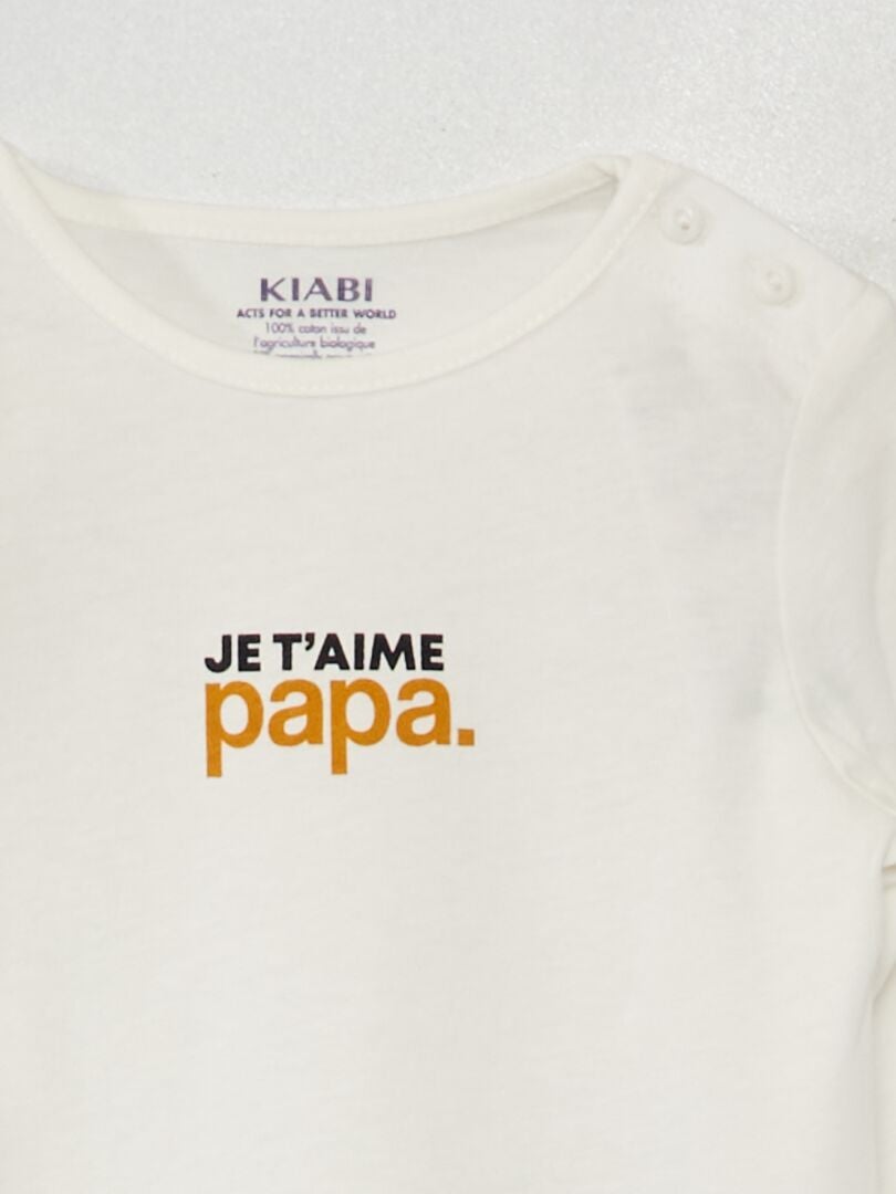 T-shirt met lange mouwen - WIT