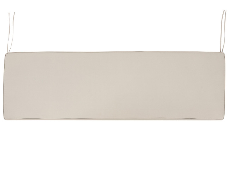 Poducha ogrodowa na ławkę 45x148 cm beżowoszara