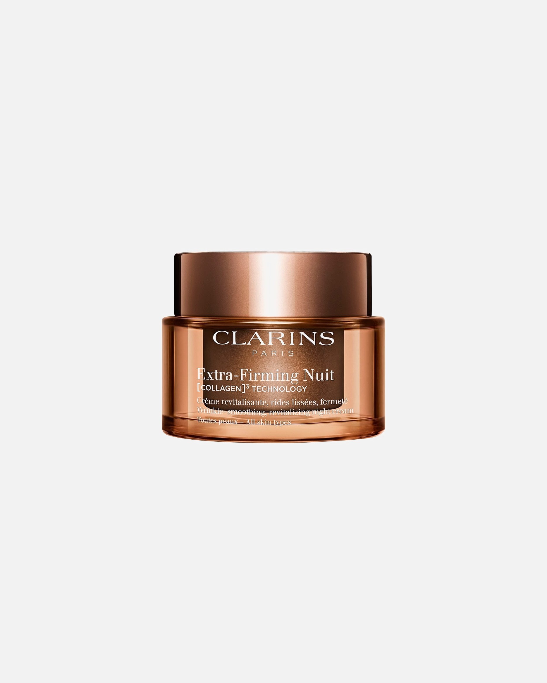 „Clarins“ naktinis kremas „Extra-Firming 40+ Extra-Firming Night“ – visoms odos rūšims – 50 ml – papildymo pakuotė