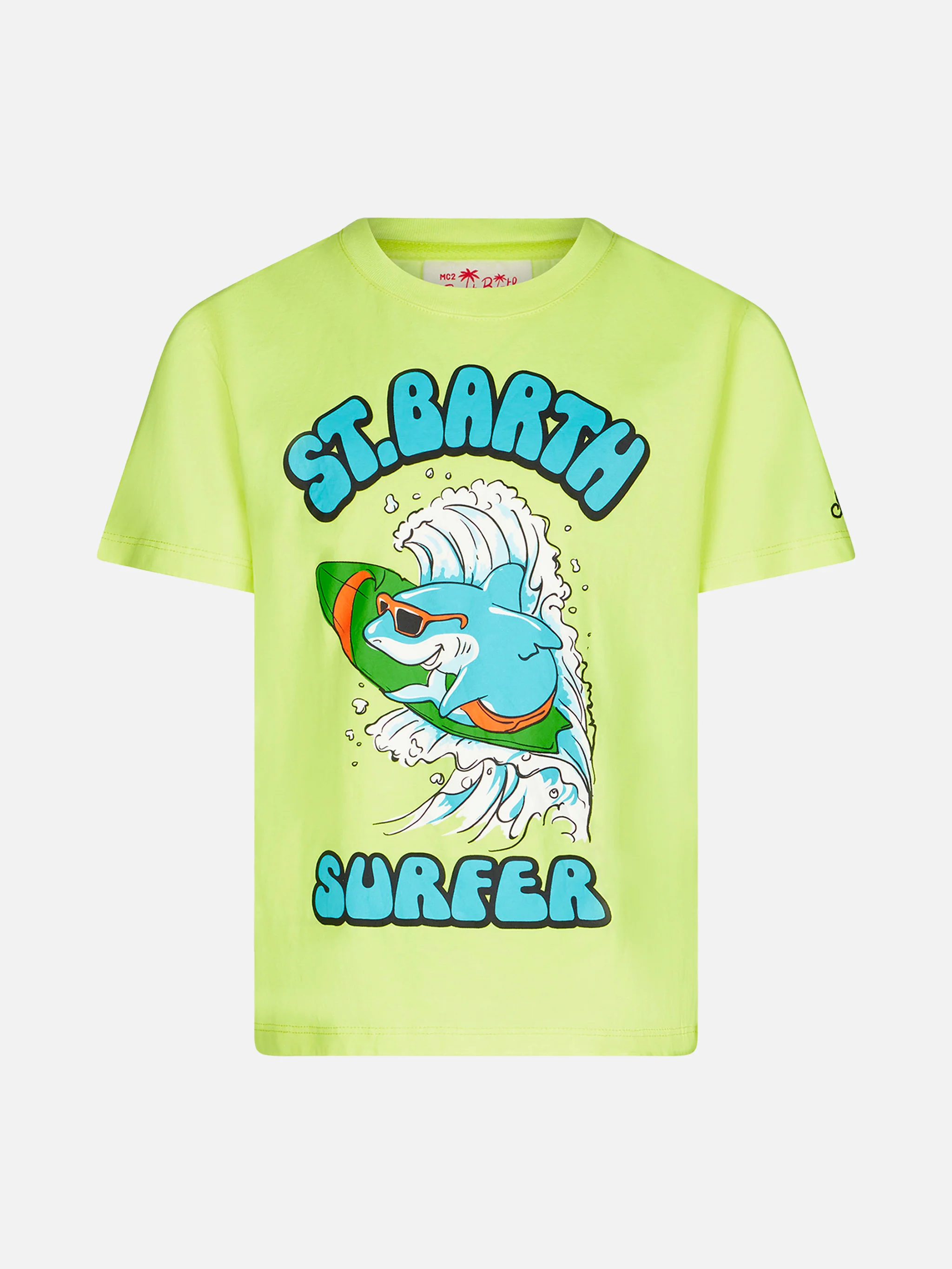 Katoenen babyshirt met St. Patrick's Day-print. Barth Surfer