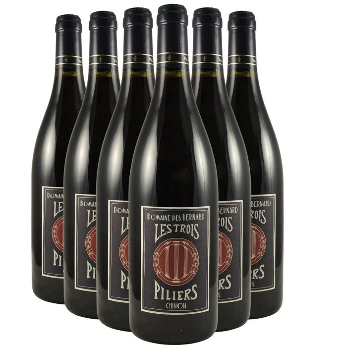 Domaine des Bernard Chinon Les Trois Piliers 2022 - Vin Rouge du Val de Loire (6x75cl) BIO