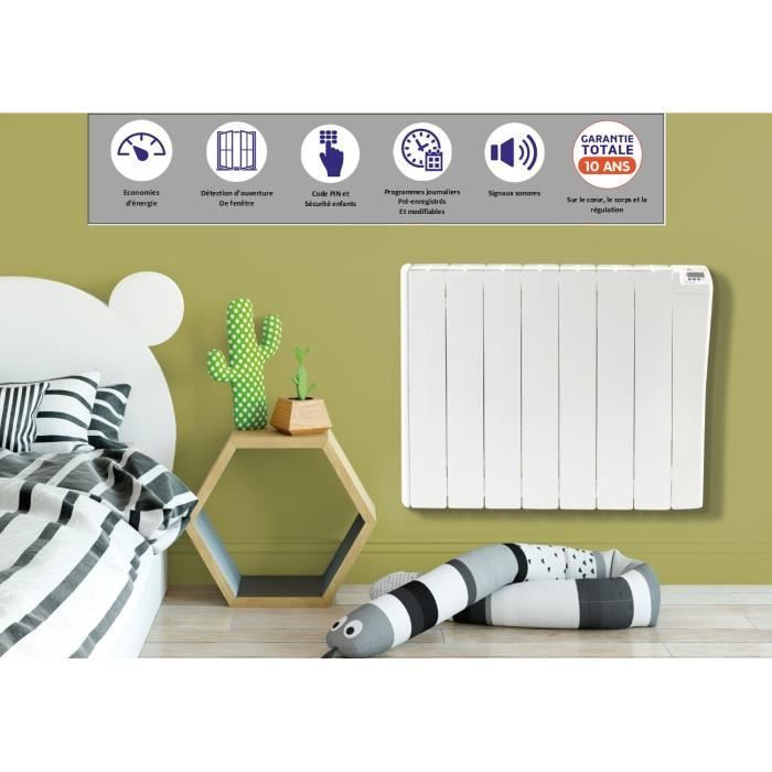 Radiatore elettrico - ENERGIE MARINIERE - Tradition Plus - 1500W - Ceramica - Garanzia di 10 anni