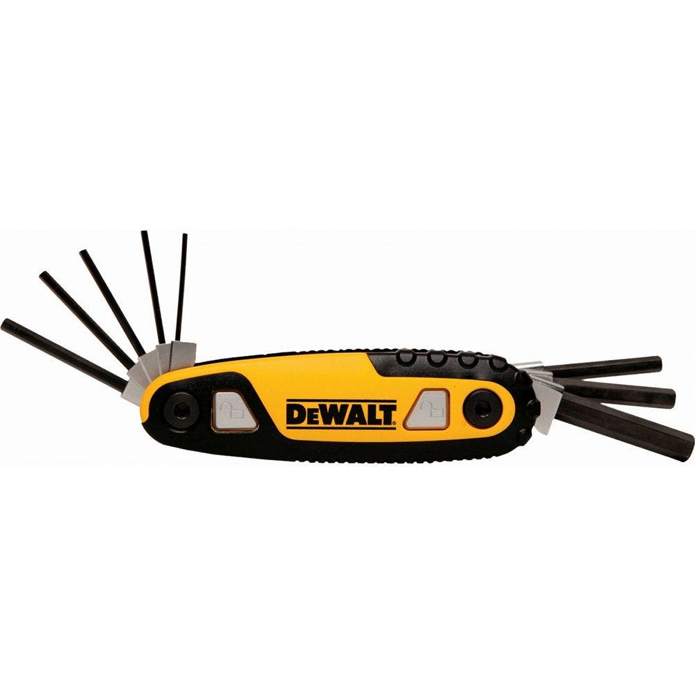 Jogo de chaves Allen dobráveis DEWALT de 8 peças (SAE) DWHT70262M