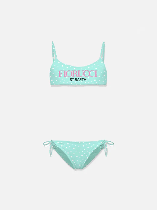 Bikini bralette Jaiden pour filles avec imprimé Fiorucci | ÉDITION SPÉCIALE