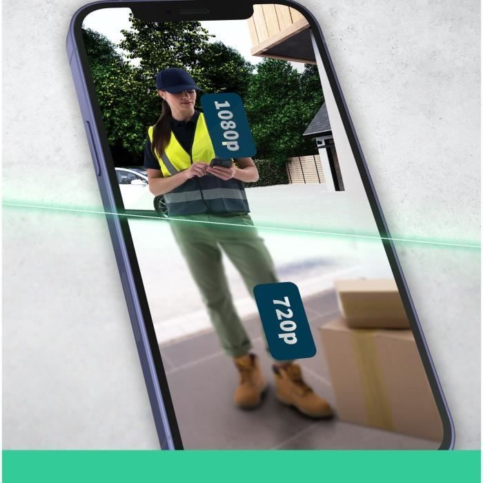Sonnette Vidéo - ARLO - AVD3001-100EUS - Connexion directe au Wi-Fi - Son de sirène intégré