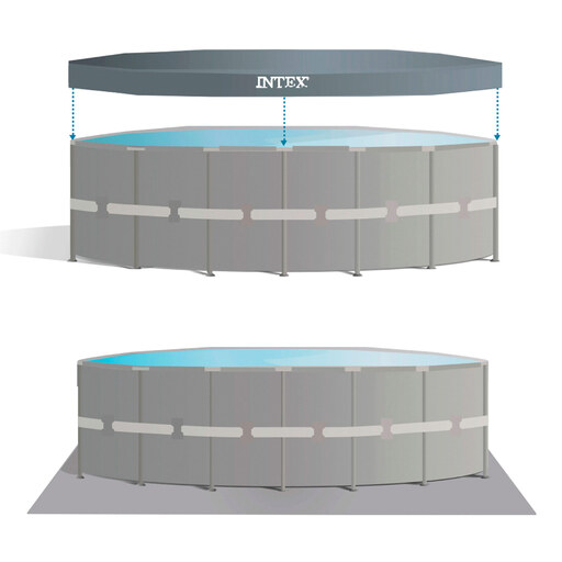 Intex Ultra Xtr Frame antžeminis baseinas su filtro pompa, 610 x 122 cm