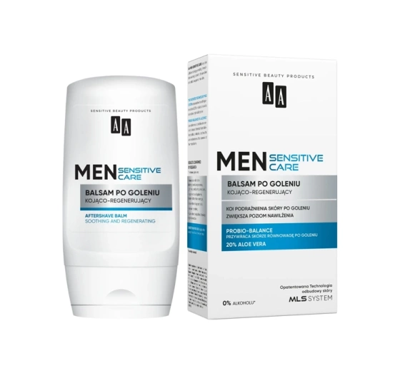AA Men Sensitive Care kojąco-regenerujący balsam po goleniu 100 ml