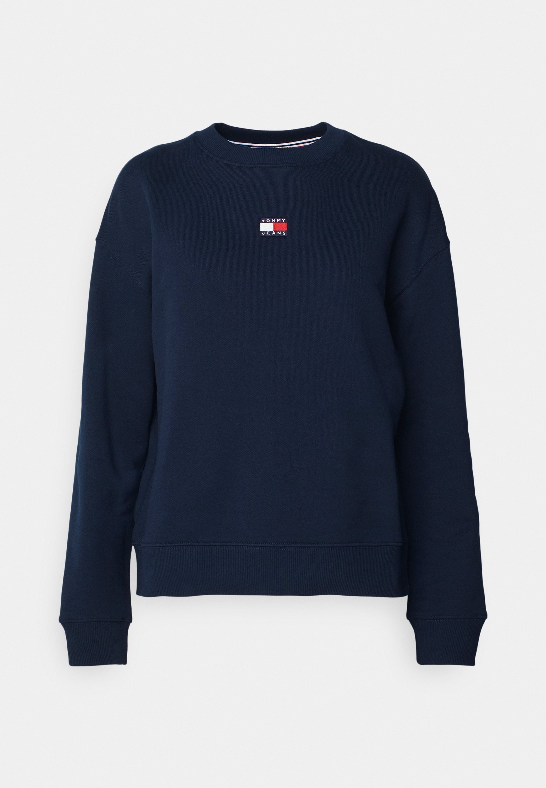 Sweat-shirt Tommy Jeans BADGE CREW EXT - bleu marine foncé