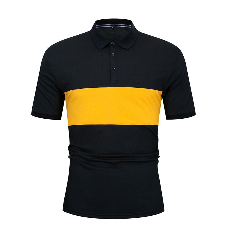 Abbigliamento uomo estate 2020, nuova polo ampia e traspirante da uomo, 100% cotone, maniche corte, a righe, casual, 510