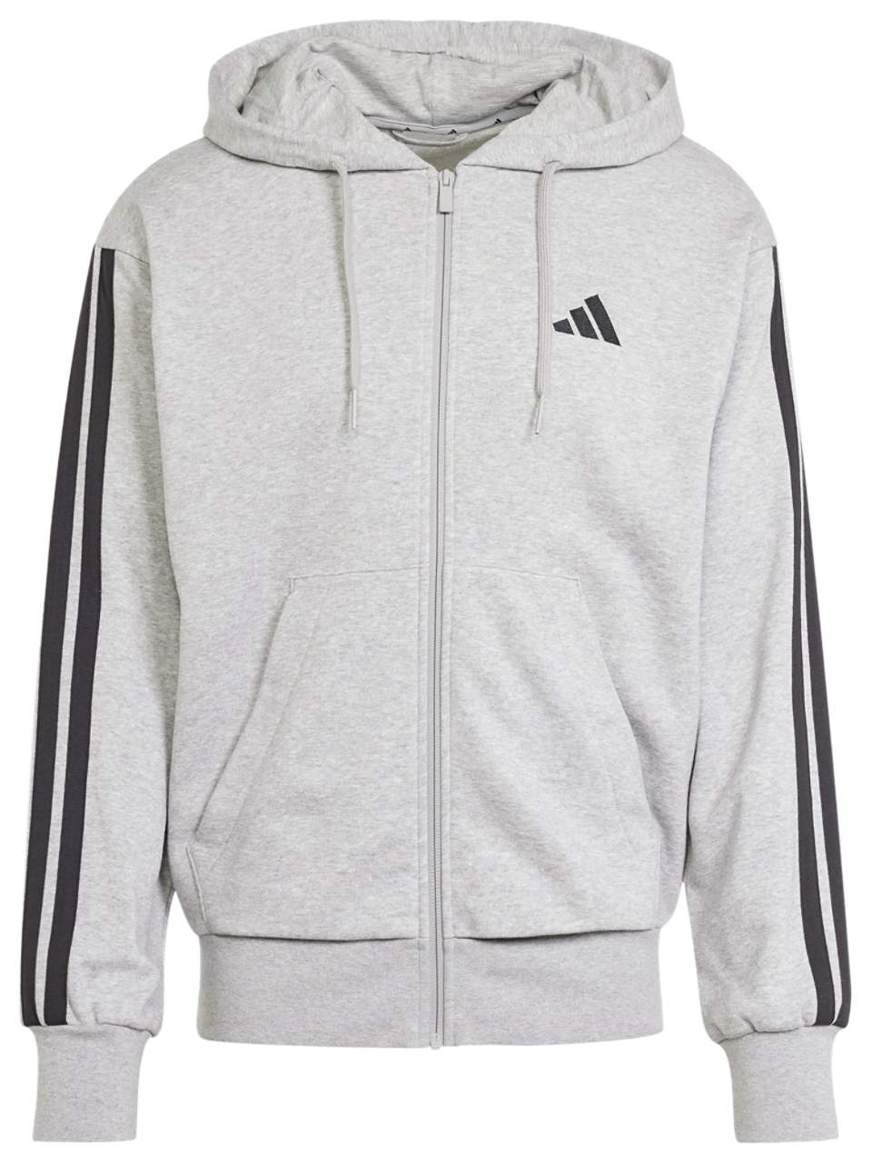 adidas Essentials 3 juostų prancūziško kilpinio džemperis su gobtuvu