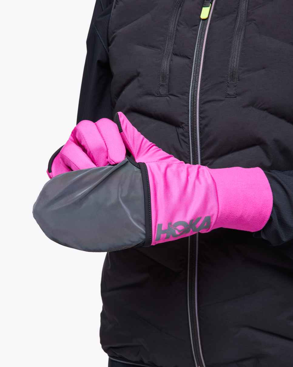 HOKA ColdSnap FleeceHansker Fucsia