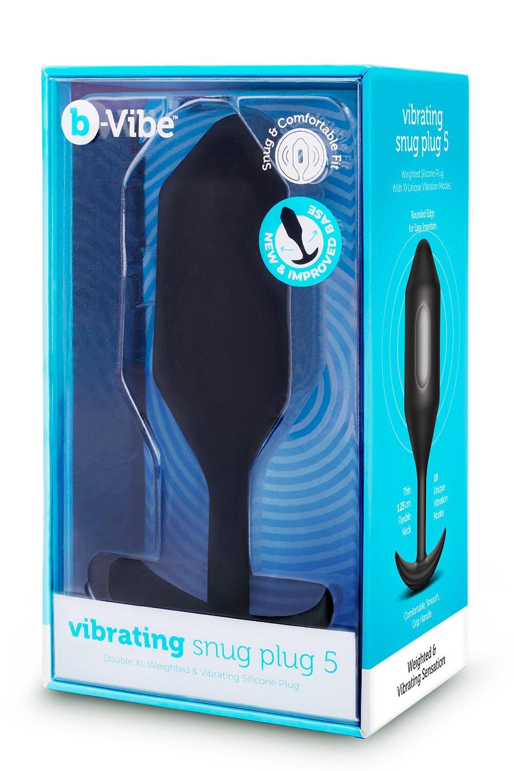 Βύσμα δόνησης B-Vibe Snug 5 μαύρο
