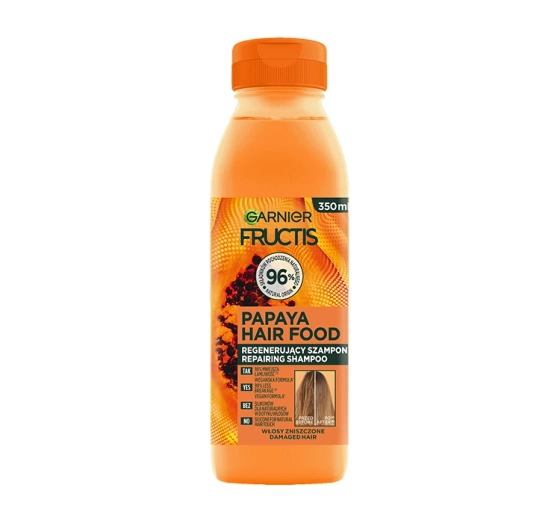 Garnier Fructis Papaya Hair Food regenerujący szampon do włosów 350 ml