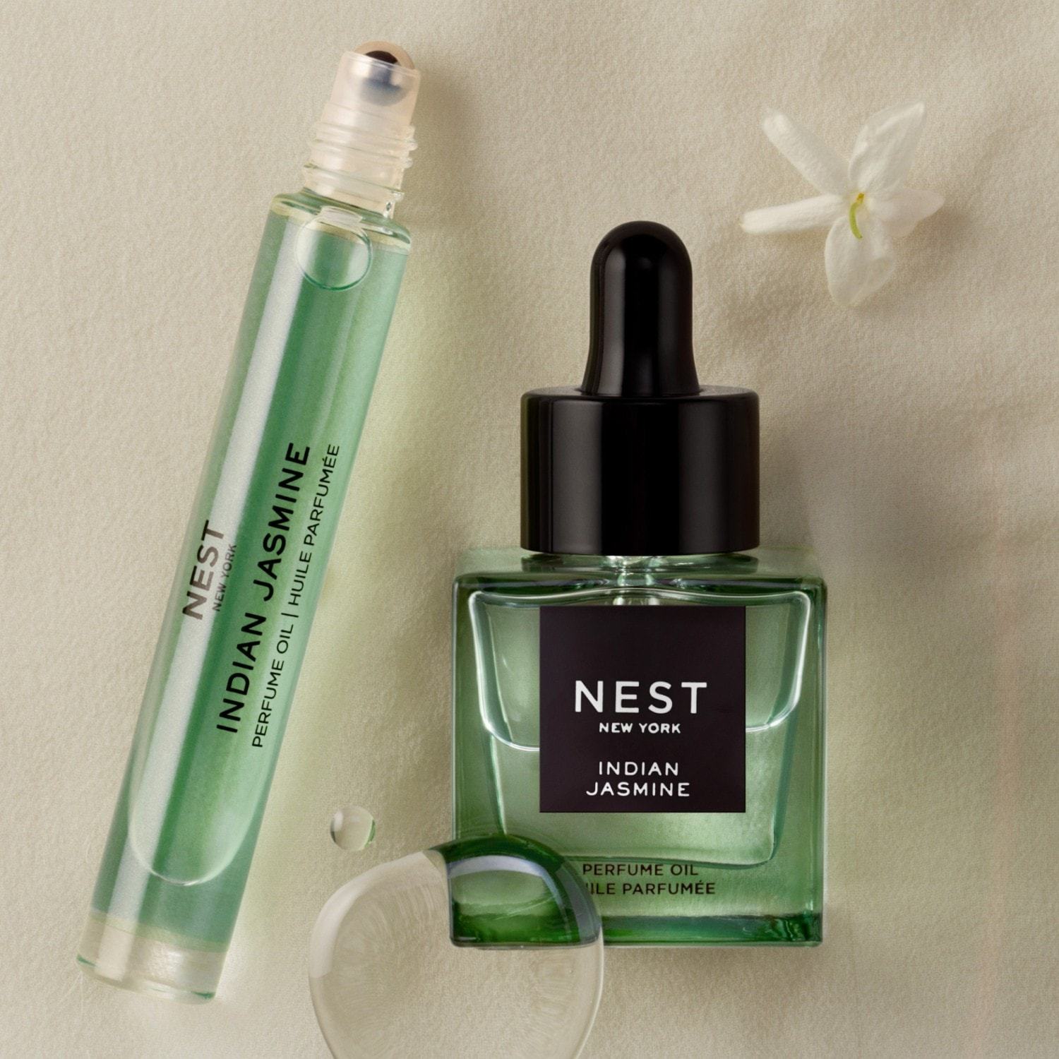 NEST NEW YORK kvepalų kvapiklis „Indian Jasmine“ su rutuliniu rutuliuku – 6 ml