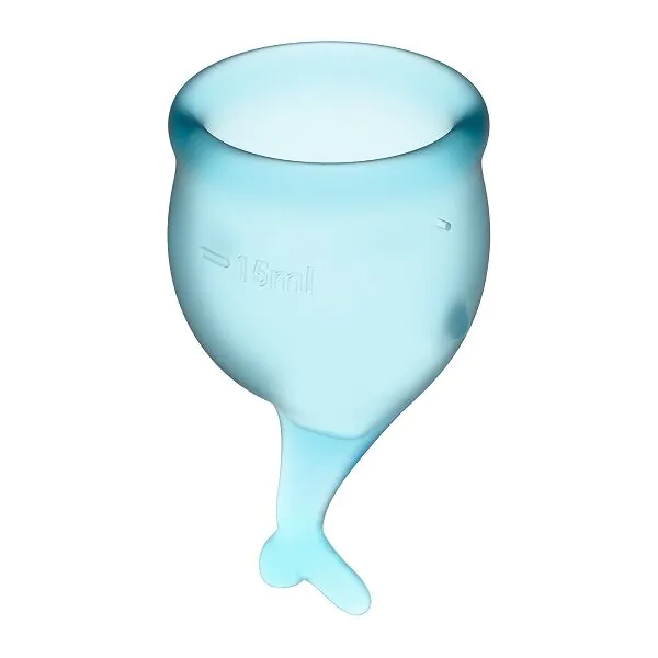 Satisfyer Feel Secure Menstrual Cup Light Blue