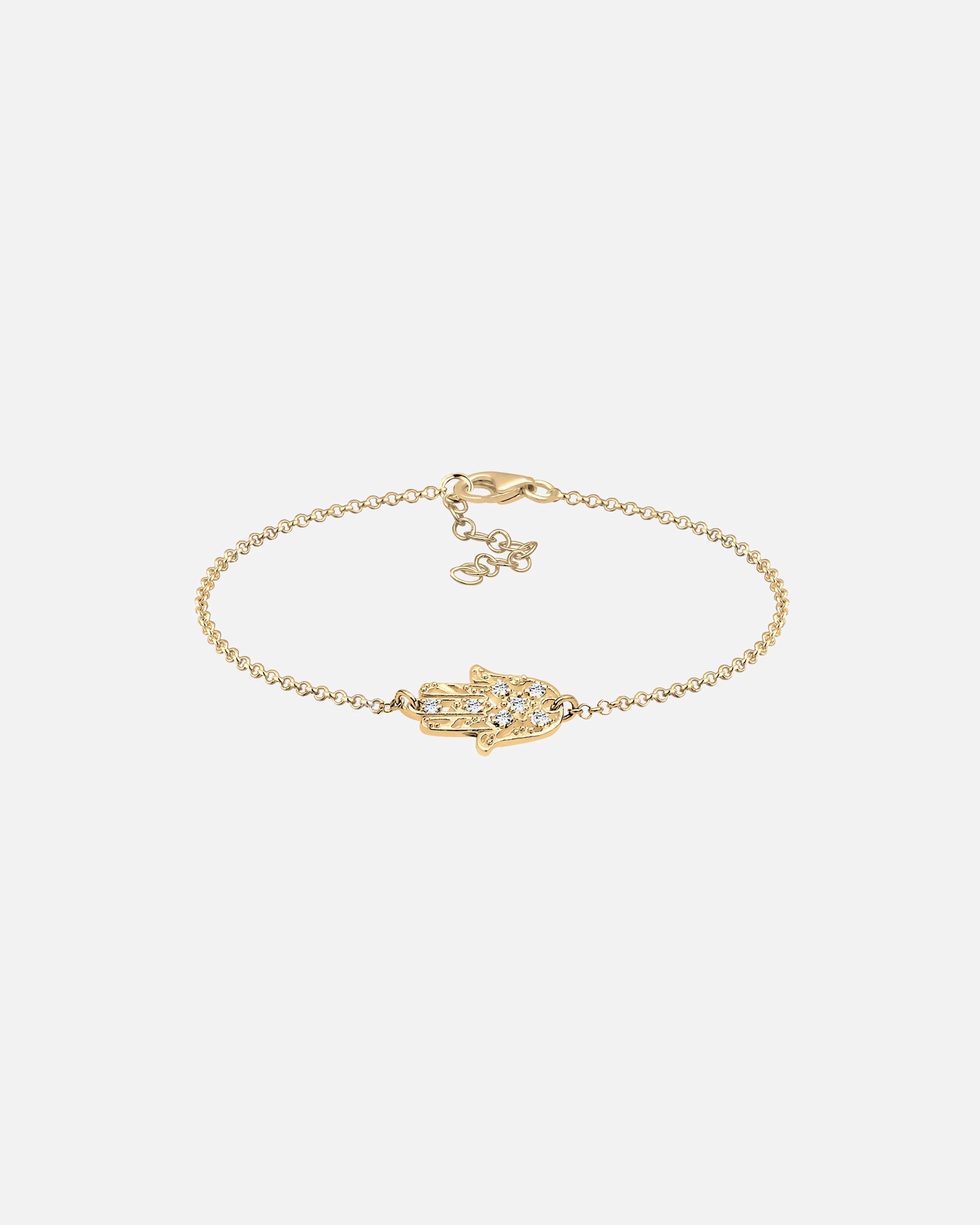 Elli La main de Hamsa Cristal Bracelet Femme - (925/1000) Argent