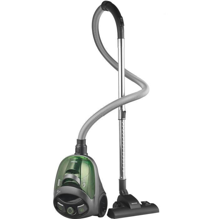 Bagless canister vacuum cleaner - SENCOR - SVC 1016GR - 800 W - 80 dB - 1.5 L - Black / Green