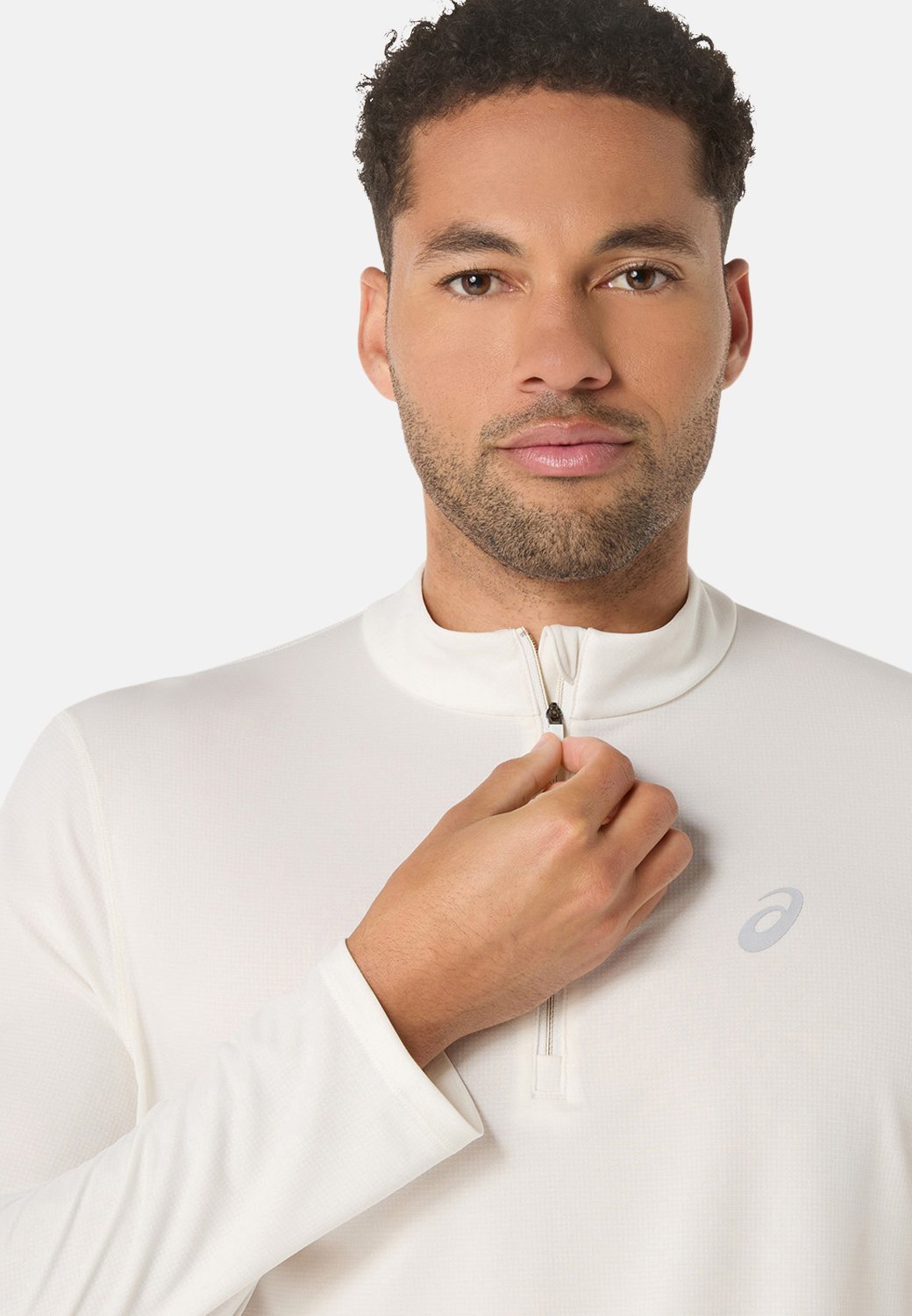 ASICS ICON 1/2 ZIP LS - Sport T-shirt - crème