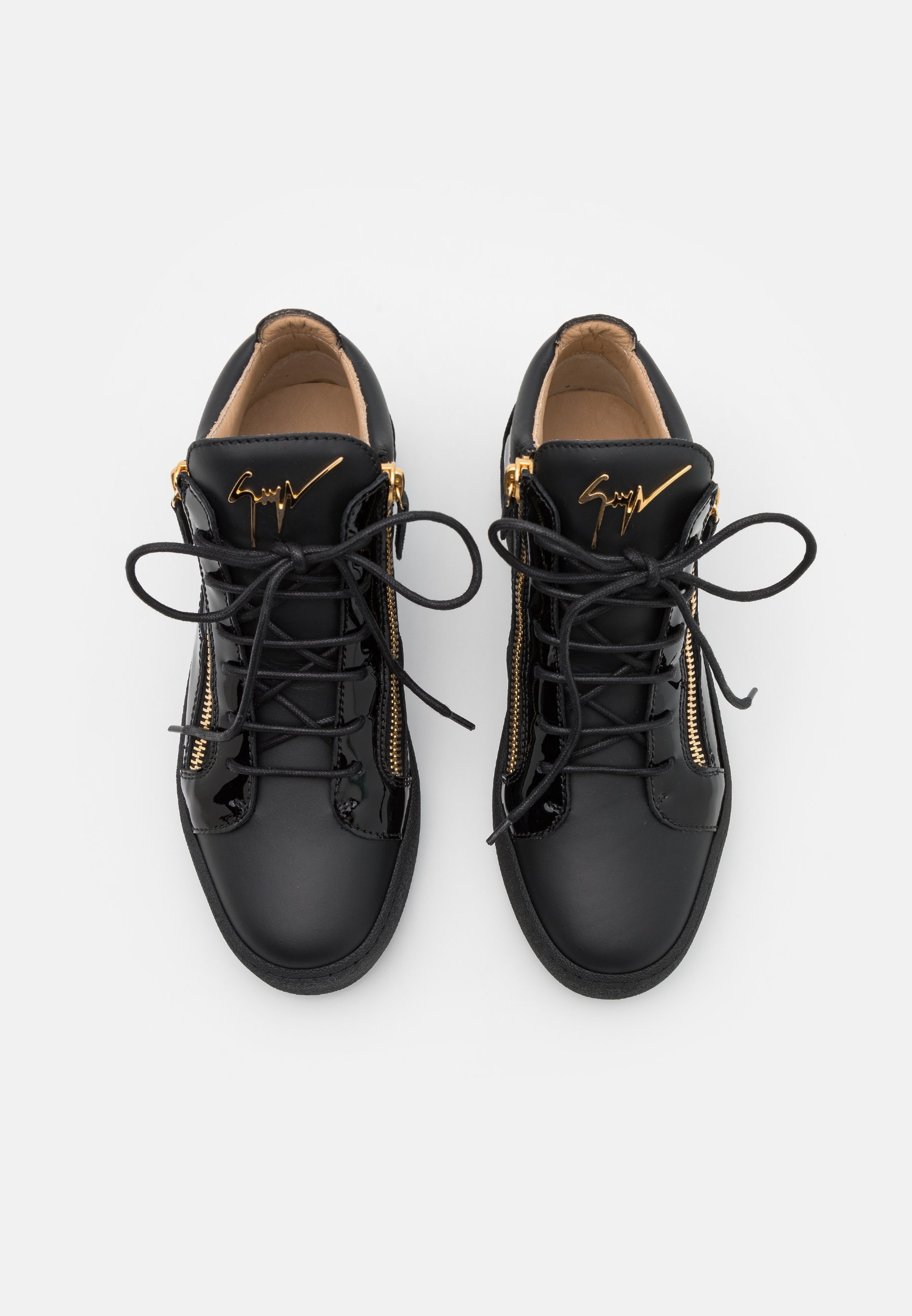 Giuseppe Zanotti MID TOP - Hoge sneakers - zwart/goud