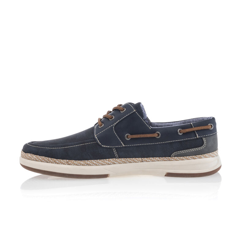 Blå loafers/båtsko for menn
