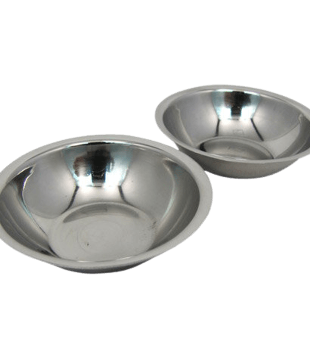 Coupelles de pesée en inox (lot de 2)