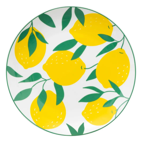Komplet 6 talerzy deserowych Lemon 19 cm