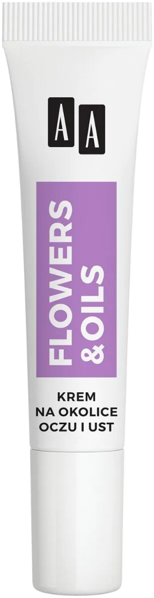 AA Flowers & Oils 55+ Ujędrnienie Krem Przeciwzmarszczkowy na Okolice oczu i ust