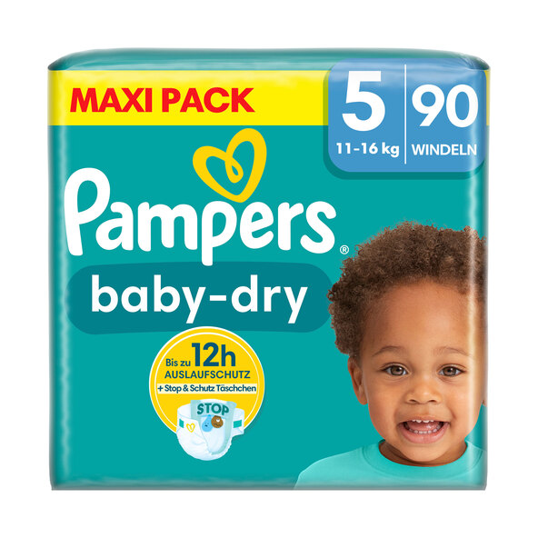 Baby Dry, Gr. 5 Junior, Pachet Maxi, Set de 2