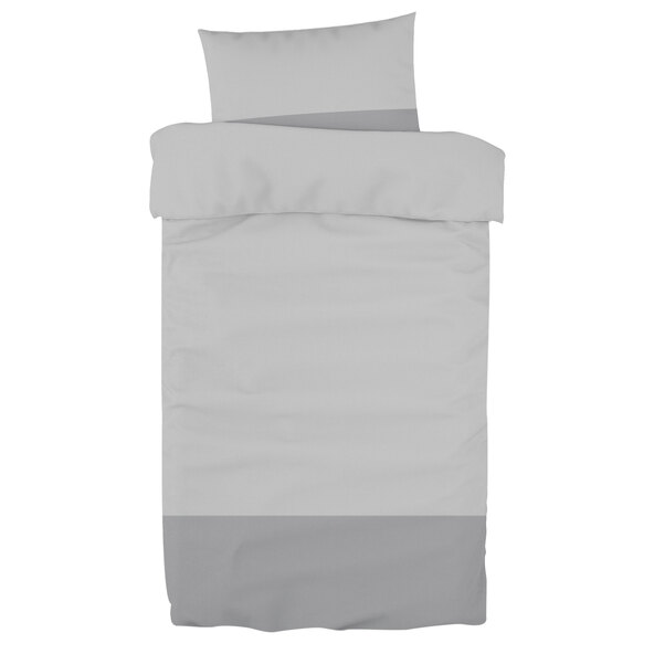 Percale-vuodevaatteet, harmaa
