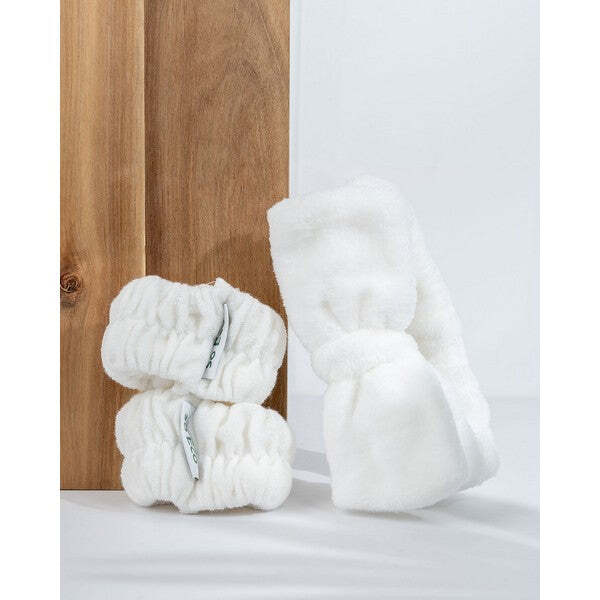 Set composto da fascia per capelli e braccialetto lavamani So Eco per il trucco.