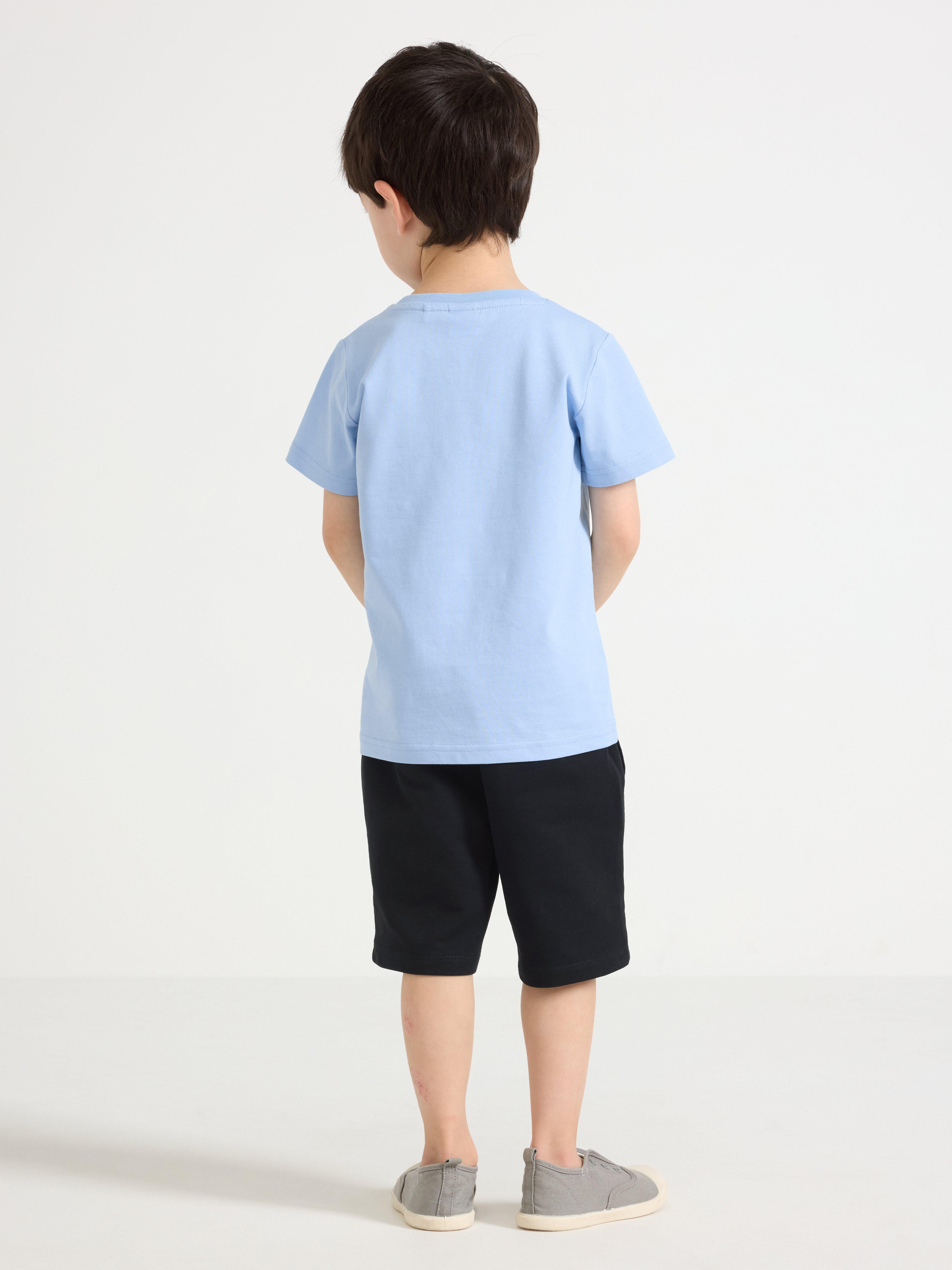 Short en tricot bleu poussiéreux (lot de 2)