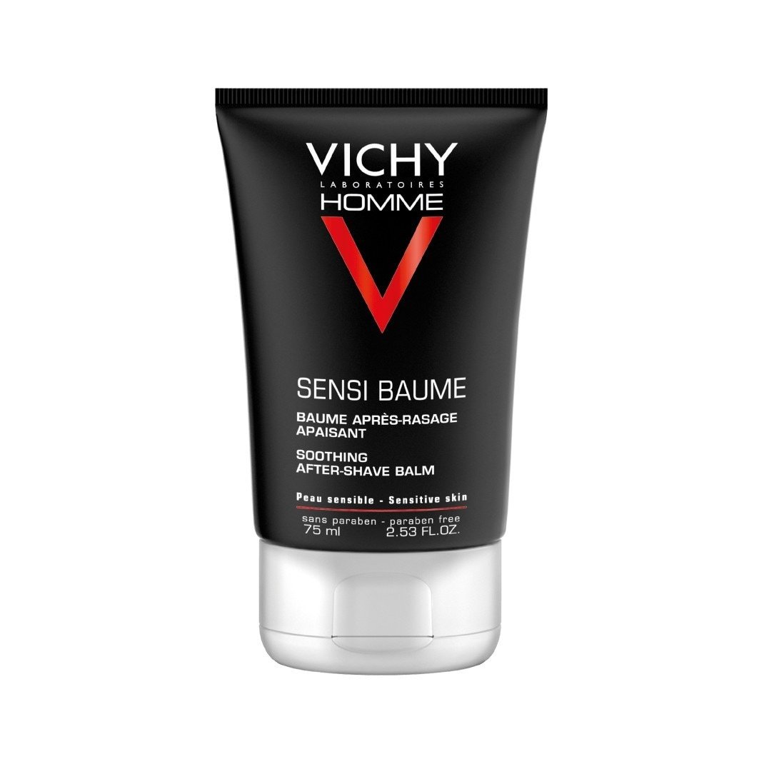 „Vichy Aftershave Homme Sensi Baume“ raminamasis balzamas po skutimosi, 75 ml