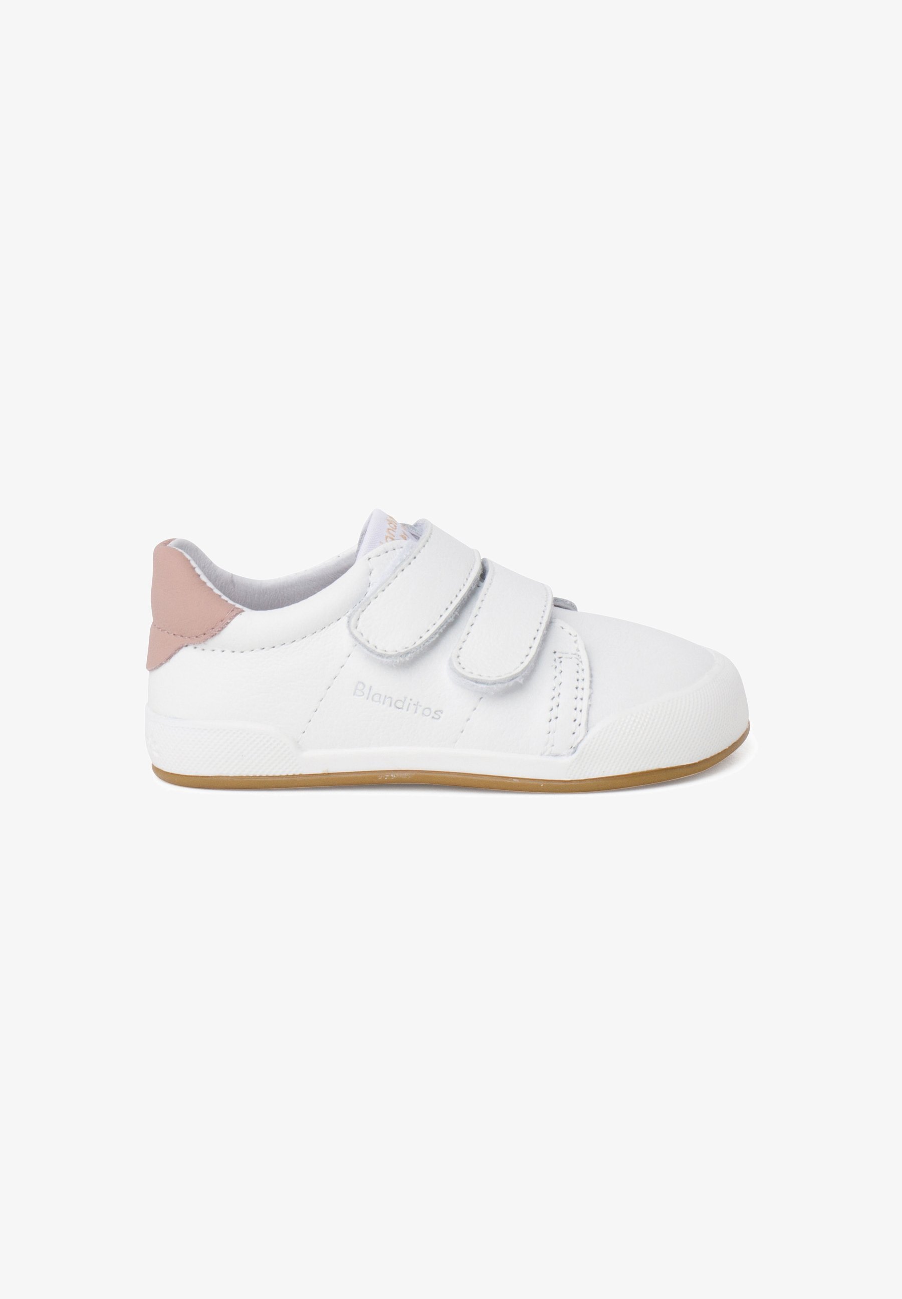 Pisamonas Babyschoentjes - blanco en rosa
