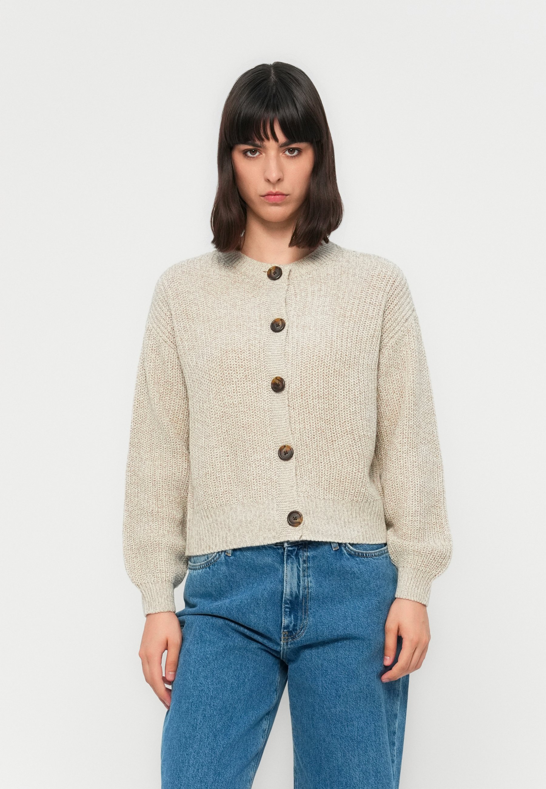 Vero Moda VMLEA O NECK CARDIGAN - Cardigan - moon rock