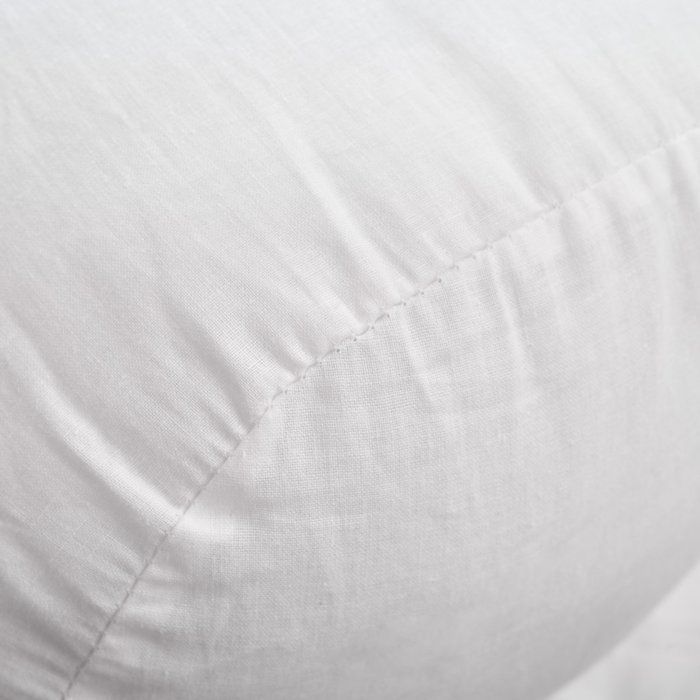 Grande cuscino cilindrico in cotone, 140 cm, bianco - BLEU CALIN