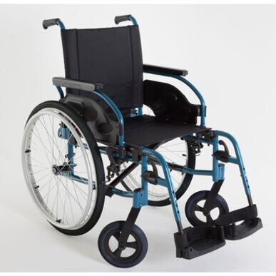 „Invacare Action1R“ neįgaliojo vežimėlis, mėlynas, T38, 1 vnt., 1 vnt.