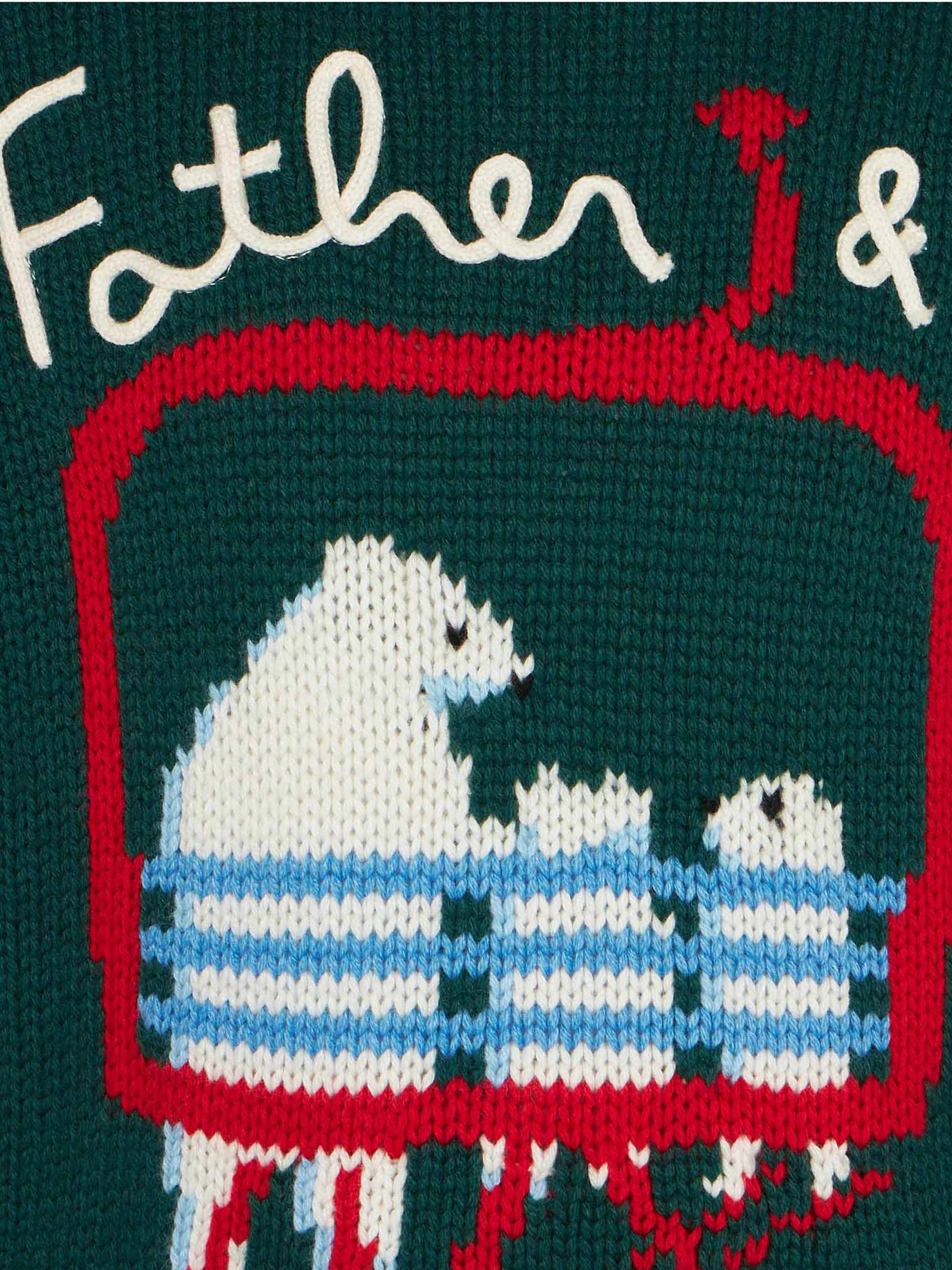 Kindertrui met geborduurd teddybeerfiguurtje