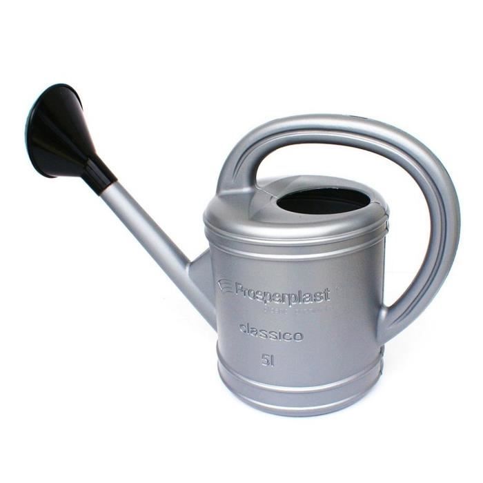 Regadera - Prosperplast - Classico - 5L - Plateada - Colador extraíble