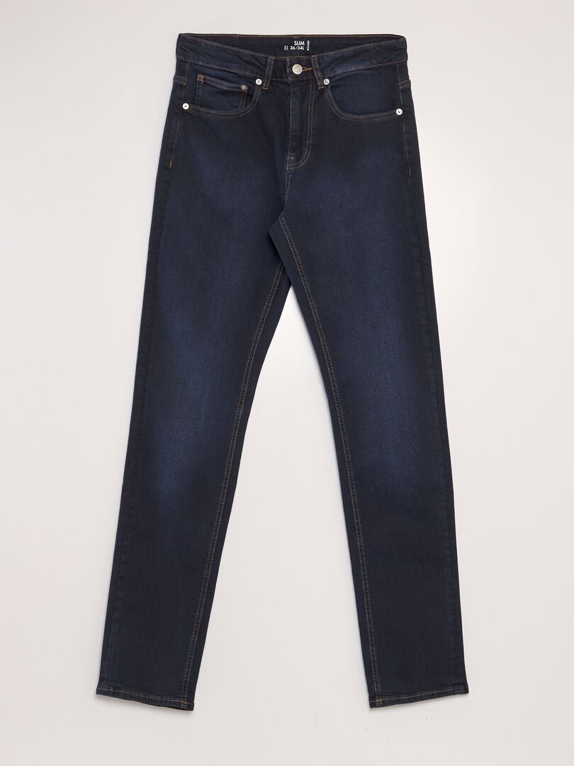 Calça jeans slim de 5 bolsos - tamanho L34 - azul