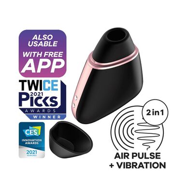 Vibrátor na klitoris Satisfyer Love Triangle černý 1 kus 1 kus