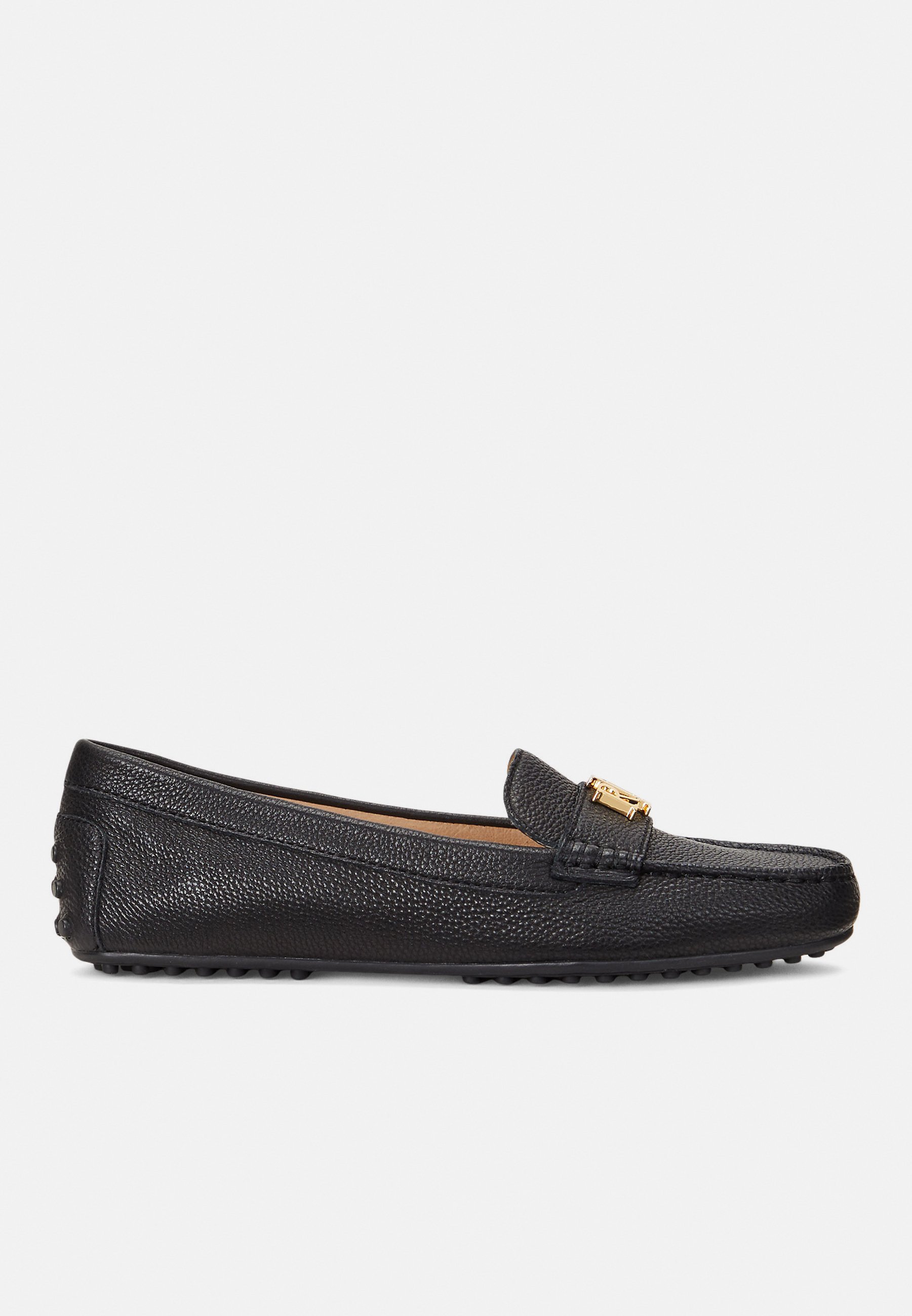 Mocassins Lauren Ralph Lauren BARNSBURY en cuir grainé noir