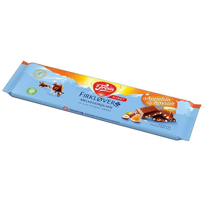 Trèfle Freia à l'orange et au sel marin 200 g