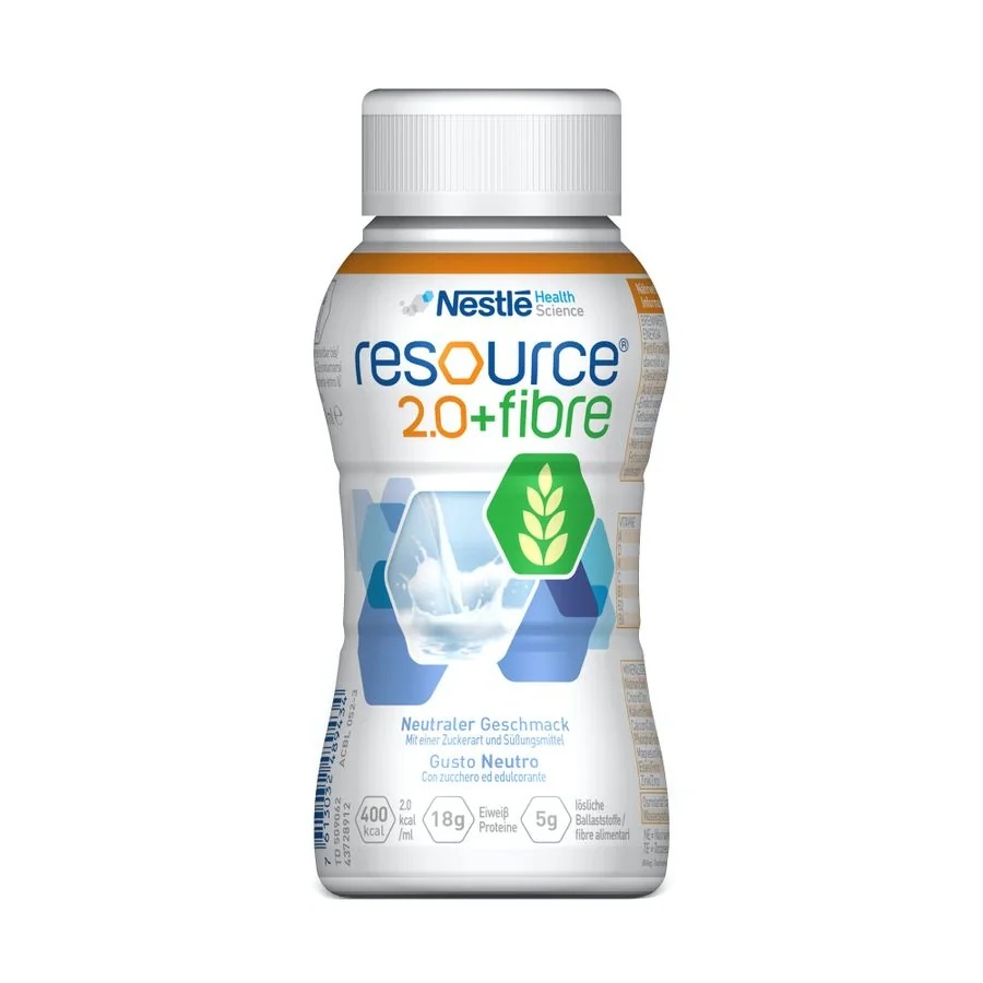 NESTLÉ' Resource 2.0+ Fibres Boisson neutre avec fibres 200 ml Activité prébiotique