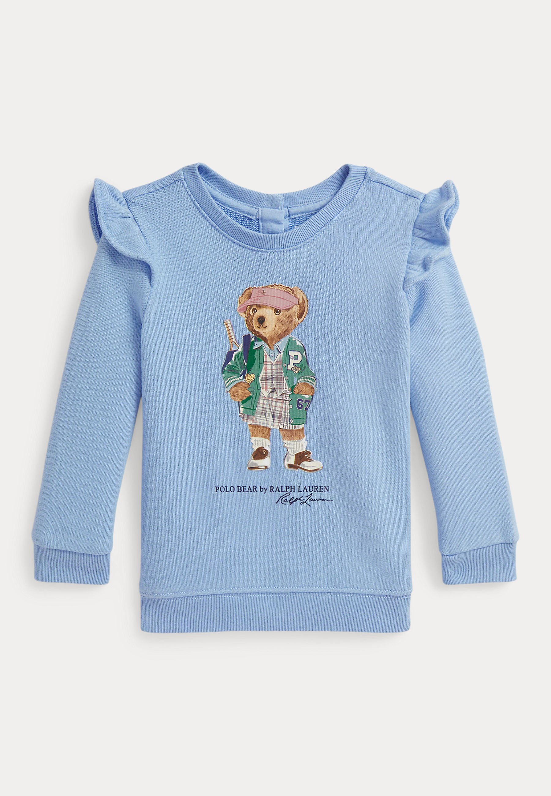 Polo Ralph Lauren POLO BEAR RUFFLED FLEECE SWEATSHIRT - Sweatshirt - chambrayblauw