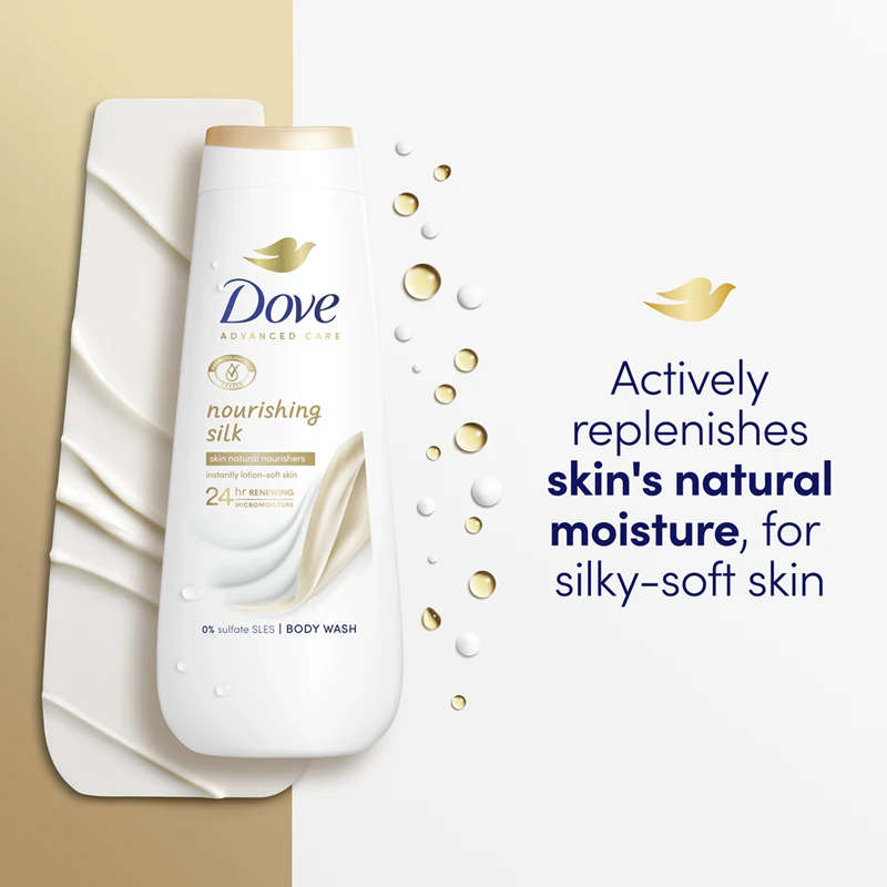 Dove Advanced Care Nourishing Silk Moisturizing Shower Gel